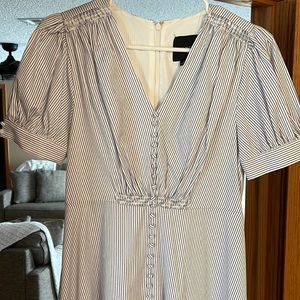 Quality Alex, Marie, dress that hits mid calf, has nice waist line